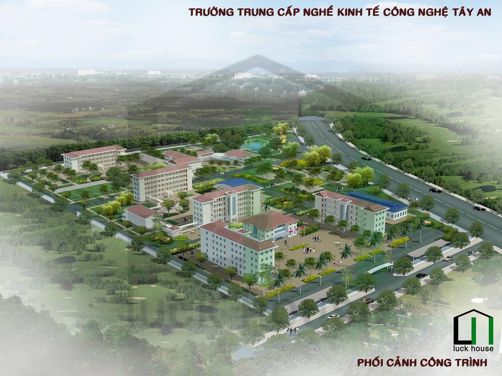 Thiết kế cảnh quan trường Trung Cấp Tây An